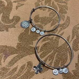 Used silver bracelets